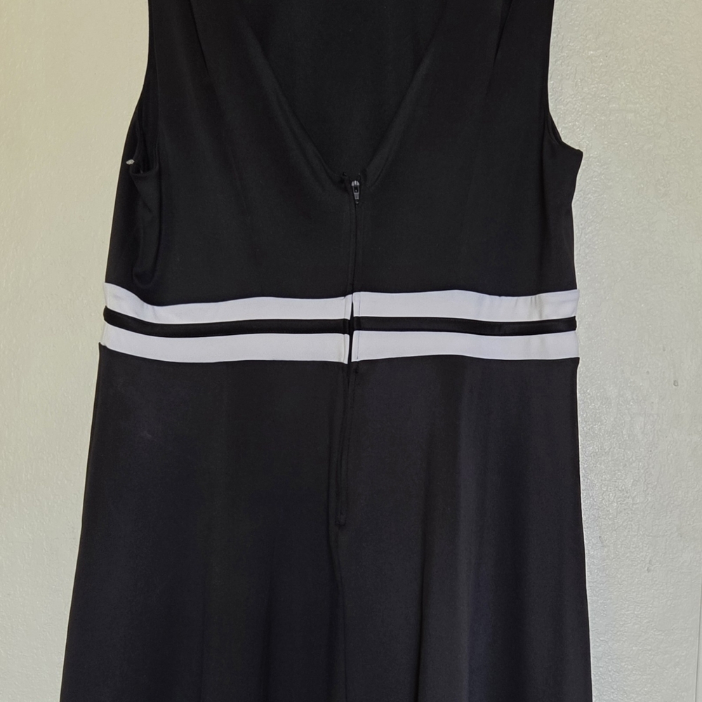 Elegant Black and White Women's Dress